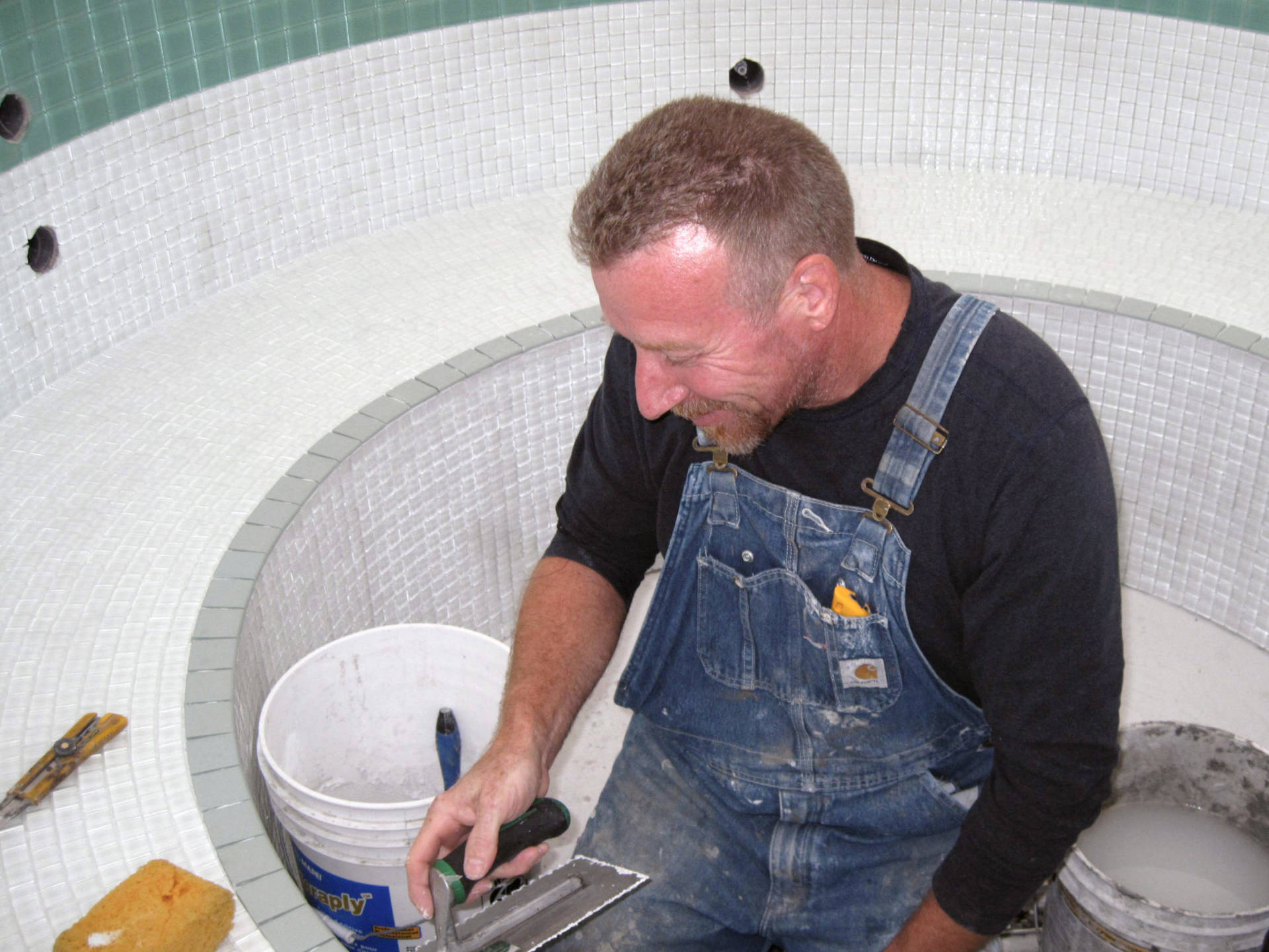 Stan Pawella, tile setter